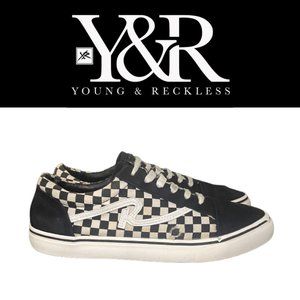 Young & Reckless Checker Skate Shoes- Size 10